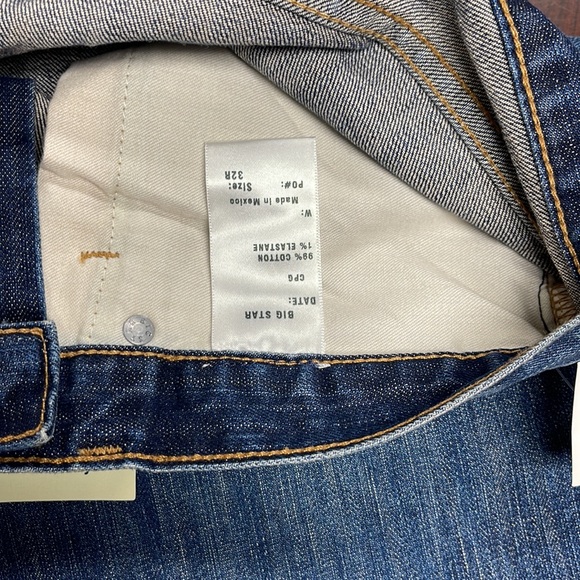 NWT Big Star Vintage Jeans Union Straight Leg Distressed - Picture 6 of 8